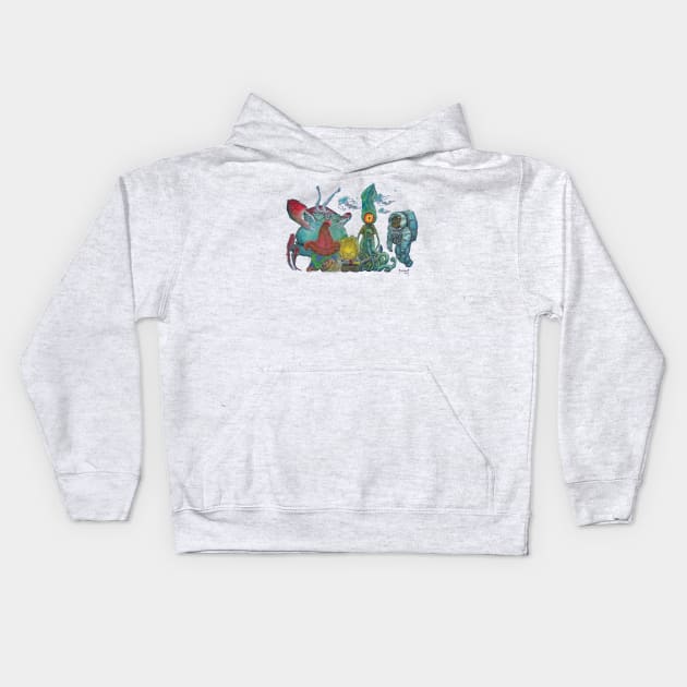 Spongebob Strangepants Kids Hoodie by MikeDubisch